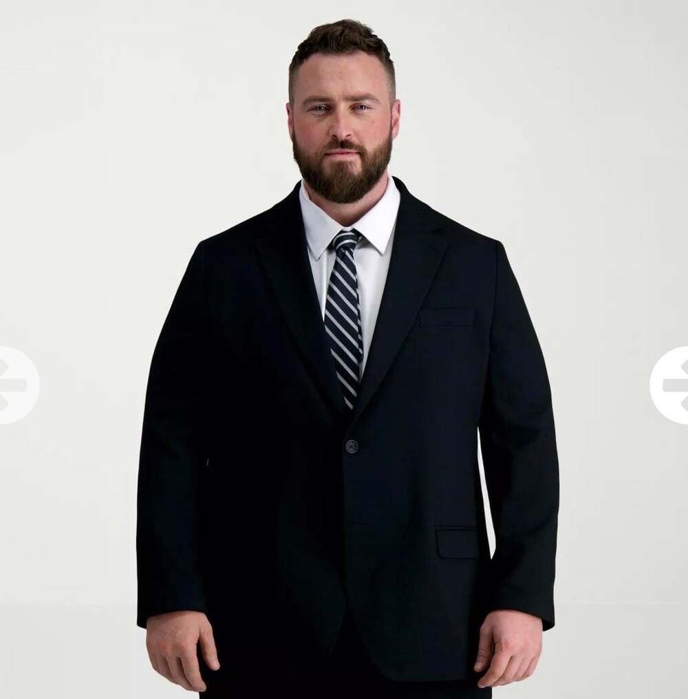 52” J.M. Haggar Big & Tall Tailored Fit Suit Separate Jacket
